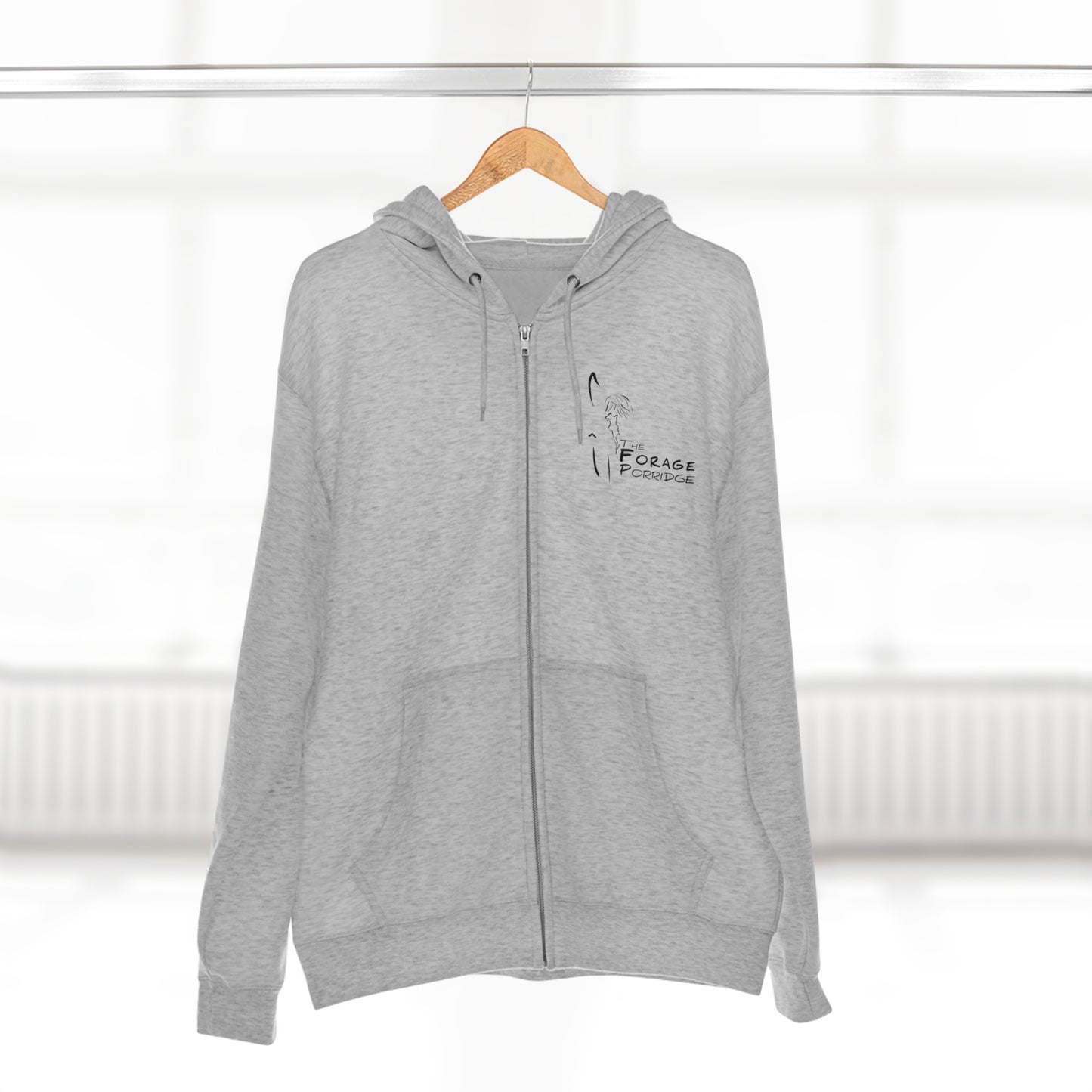 The Forage Porridge Zip Hoodie